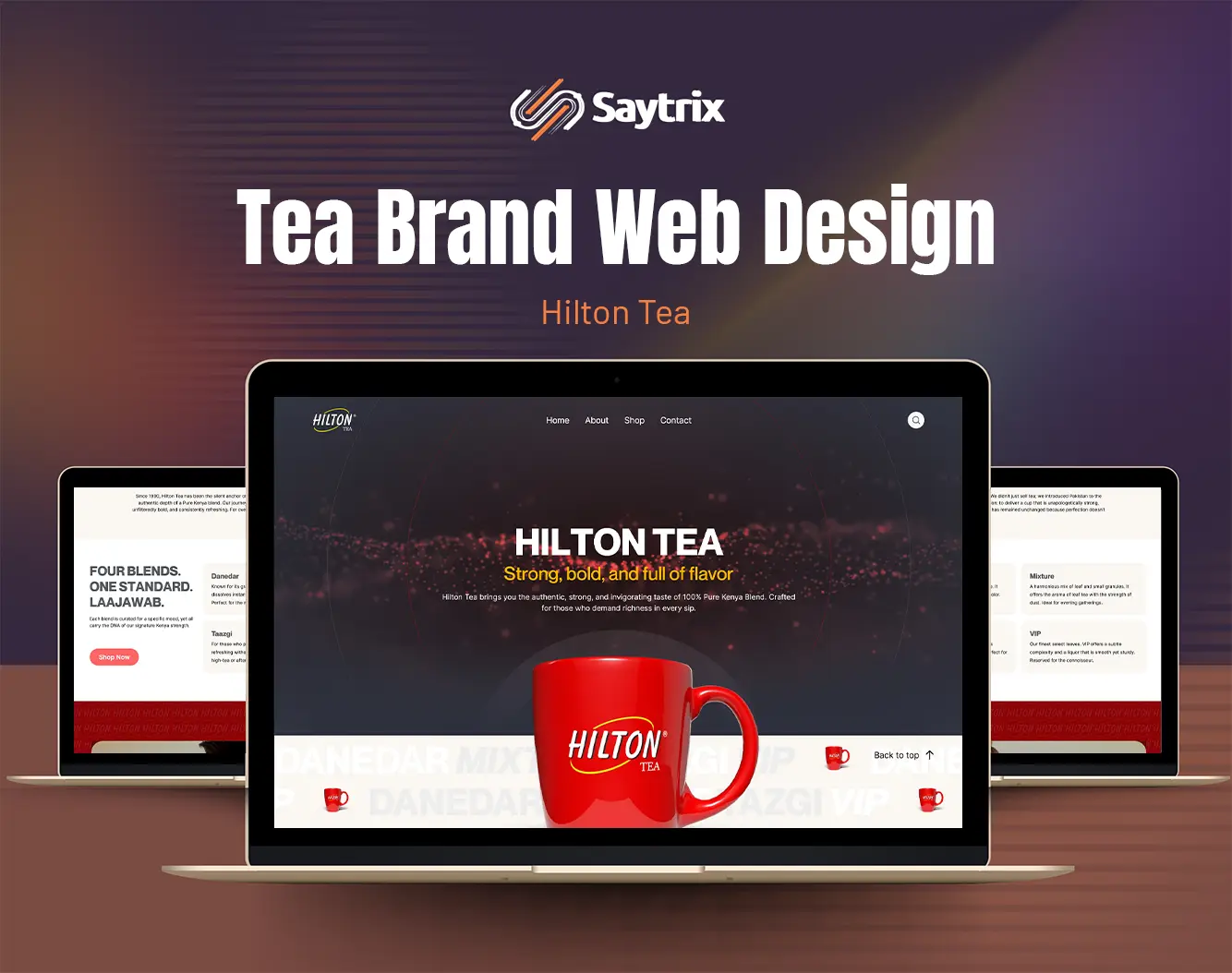 Hilton Tea Website Design Case Study